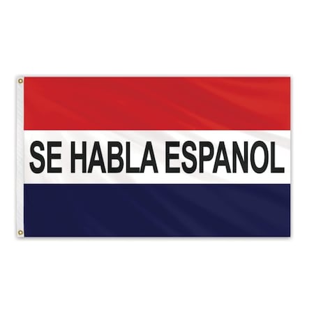 Global Flags Unlimited Se Habla Espanol Message Flag 3'x5' Standard Flag 204678